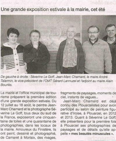 Séverine Le Goff, article de Ouest France 6 janvier 2013