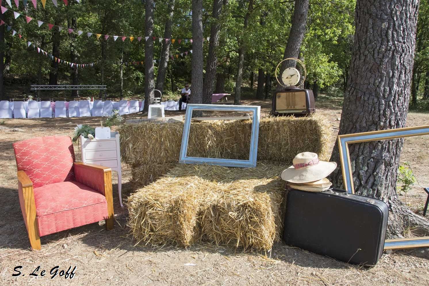 Photobooth de mariage champêtre