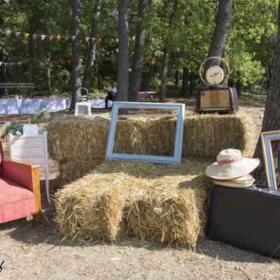 Photobooth de mariage champêtre